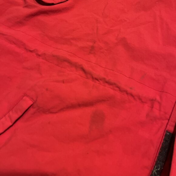 Men's Marlboro Adventure Team Windbreaker XL Red Full Zip Hooded Jacket VINTAGE - Picture 8 of 16